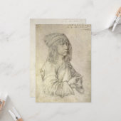Self Portrait at Age 13 by Albrecht Durer カード (正面/裏面インサイチュ)