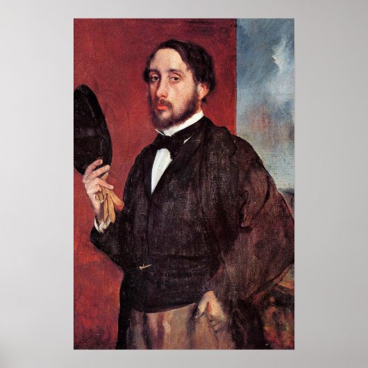Self-Portrait, by Edgar Degas, ポスター (正面)