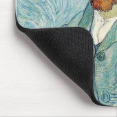 Self Portrait by Vincent Van Gogh マウスパッド (コーナー)