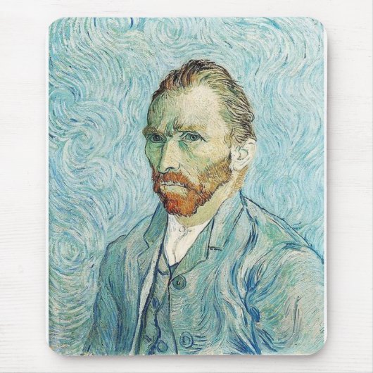 Self Portrait by Vincent Van Gogh マウスパッド (正面)