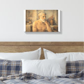 SELF PORTRAIT - Contemplative artist キャンバスプリント (インサイチュ (寝室))