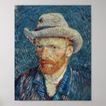 Self portrait de Van Gogh ポスター<br><div class="desc">Poster with a self portrait of Van Gogh.</div>