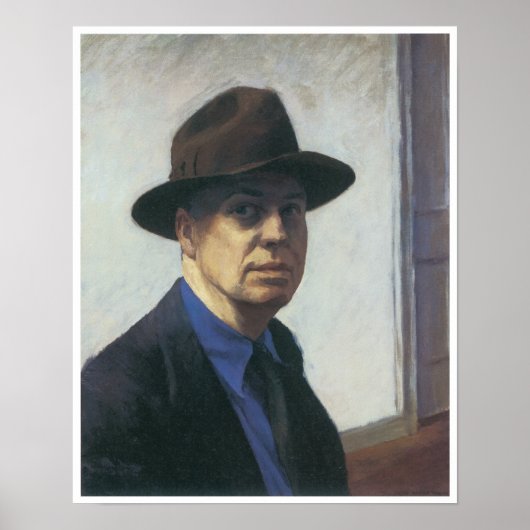 Self-Portrait Edward Hopper ポスター (正面)