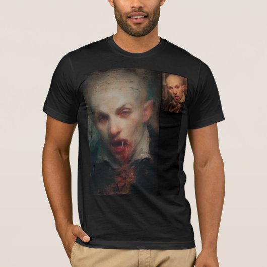 Self Portrait — Gothic Vampire Art T-Shirt Tシャツ (正面)