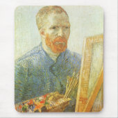 Self Portrait in Front of Easel, Vincent van Gogh マウスパッド (正面)