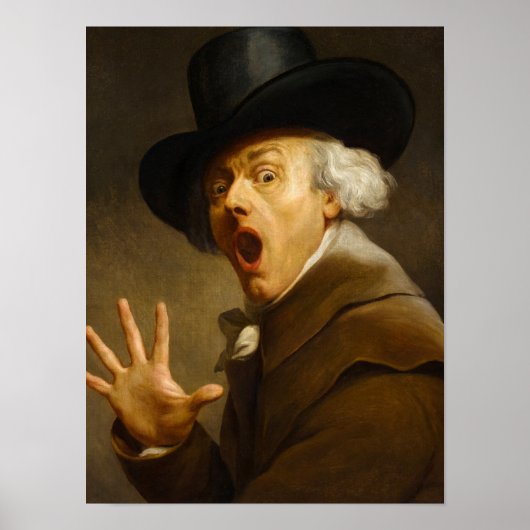 Self-Portrait, The Surprise by Joseph Ducreux ポスター (正面)