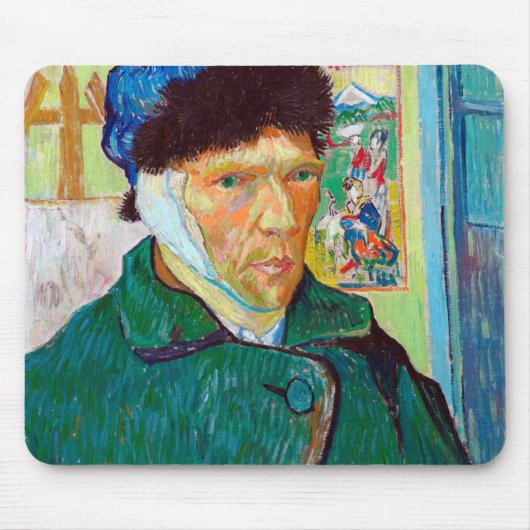 Self-Portrait With a Bandaged Ear, Van Gogh マウスパッド (正面)