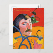 Self-Portrait with Halo and Snake ポストカード (正面/裏面)