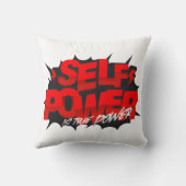 Self Power Is True Powerグラフィック装飾用クッション クッション (裏面)