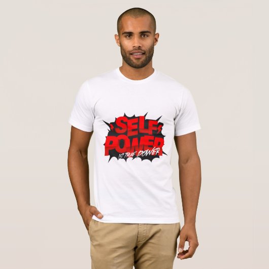 Self Power Is True Power Graphic T-Shirt Tシャツ (正面フル)
