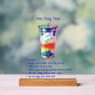 Self-Serve Mocktail Acrylic Sign アクリルサイン