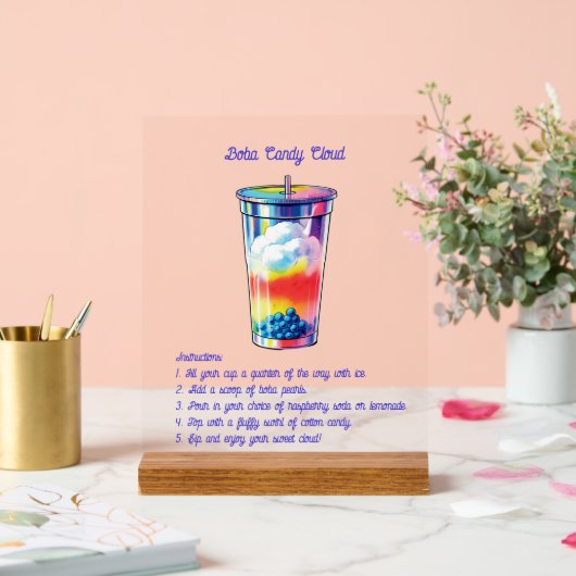 Self-Serve Mocktail Acrylic Sign アクリルサイン (ウェディング)