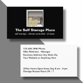 Self Storage Unitsのビジネス・カード 名刺