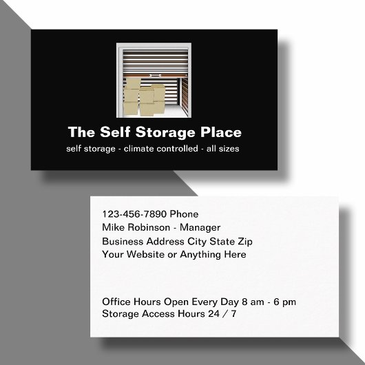 Self Storage Unitsのビジネス・カード 名刺