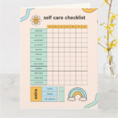 Selfcare + Dailyプランナー+ Savings Tracker + カード (黄色い花)
