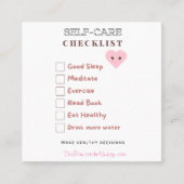 SELFCARE - HEALTH & WELLNESSカード スクエア名刺 (正面)