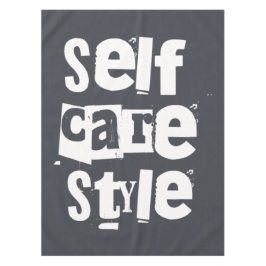 Selfcare style, mental health positivity テーブルクロス
