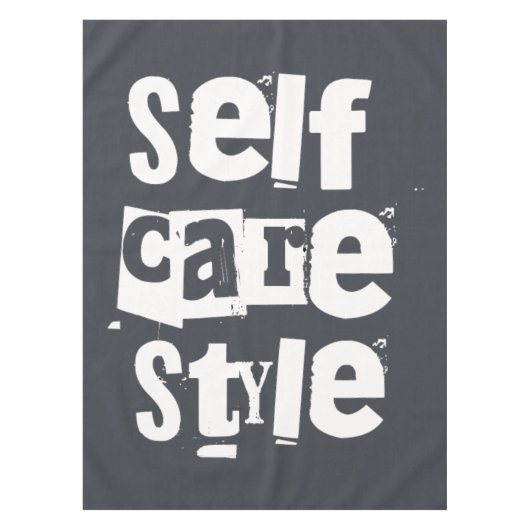 Selfcare style, mental health positivity テーブルクロス (正面)
