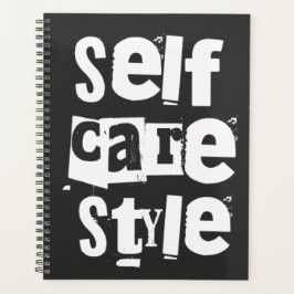 Selfcare style, mental health positivity プランナー手帳