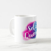 Selfieのおもしろいな女王 コーヒーマグカップ (正面左)