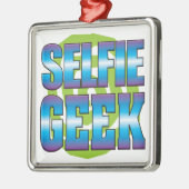 Selfieのギークv3 メタルオーナメント (左)