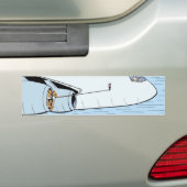 Selfieの棒の漫画の航空バンパーステッカー バンパーステッカー (車上)