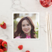 Selfieフォト顔 |おもしろいパーティー スタンダードカクテルナプキン (インサイチュ)