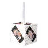 SELFIE時間！電話頭が切れるフォトフレームキューブ装飾 キューブオーナメント (裏面アングル)