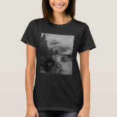 Selfie Cat Meme UFO Sighting Alien Conspiracy Sci Tシャツ (正面)