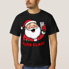 Selfie Claus – Modern Christmas Santa Design Tシャツ