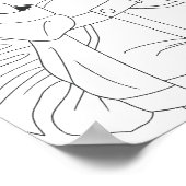 Selfie Girl Coloringページ ポスター (角)