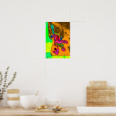 Selfie Orange Abstract 12 x 18 Poster ポスター (キッチン)