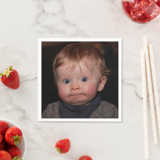 Selfie Photo Upload | Your Face Fun party  スタンダードカクテルナプキン