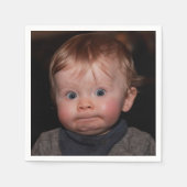 Selfie Photo Upload | Your Face Fun party  スタンダードカクテルナプキン (正面)