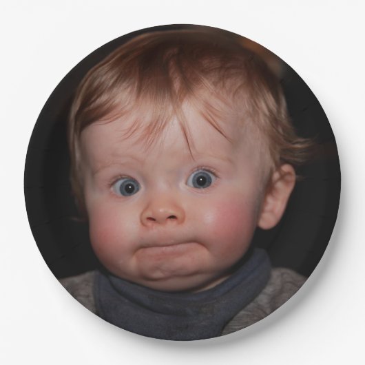 Selfie Photo Upload | Your Face Fun party  ペーパープレート (正面)