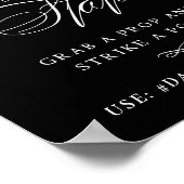 Selfie Stationエレガントの白いスクリプト |ソーシャルメディア ポスター (角)