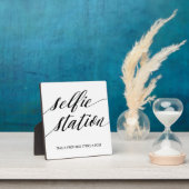 Selfie Station sign Tabletop Plaque with Easel フォトプラーク (インサイチュ)