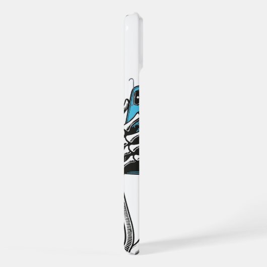 Selfie-Time Skeleton Phone Case iPhoneケース (右側面)