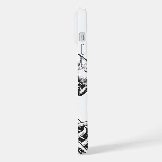 Selfie-Time Skeleton Phone Case iPhoneケース (左側面)