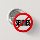 "SELFIES無し"の1.25インチ 缶バッジ (正面&裏面)