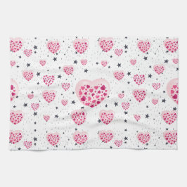 Selflove inspirational quote sweet heart and start キッチンタオル