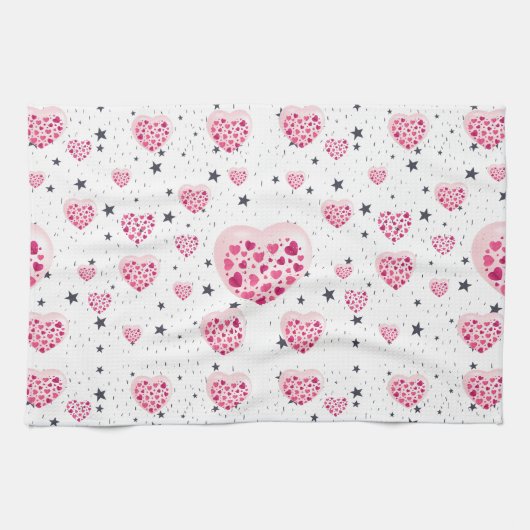 Selflove inspirational quote sweet heart and start キッチンタオル (横)