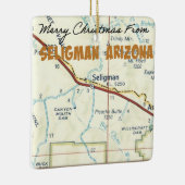 Seligman Arizona Route 66 Map セラミックオーナメント (右)