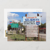 Seligman Route 66ポストカードへようこそ！ ポストカード (正面/裏面)