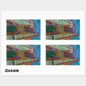 SELIMIYEのモスク、ニコシアの絵画 長方形シール (シート)