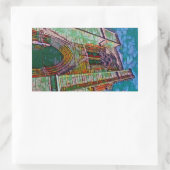 SELIMIYEのモスク、ニコシアの絵画 長方形シール (バッグ)