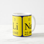 Selina定期的なテーブル名mag コーヒーマグカップ (正面右)