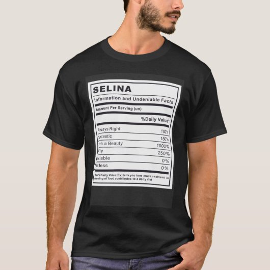 Selina情報と否定できない事実 Tシャツ (正面)