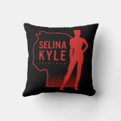 Selina Kyle Catwomanアウトラインロゴ クッション (裏面)