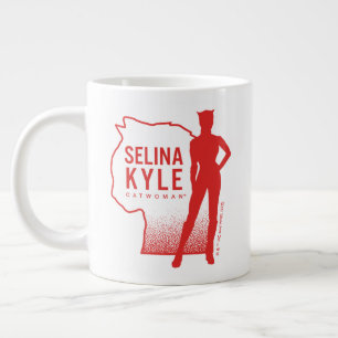 Selina Kyle Catwomanアウトラインロゴ ジャンボコーヒーマグカップ
